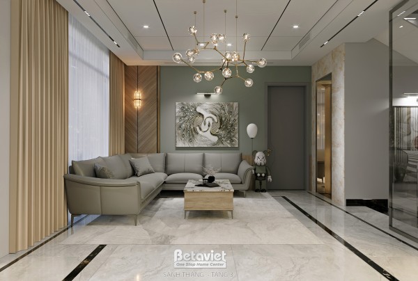 Thiết kế sảnh thang các tầng biệt thự hiện đại NT5500025