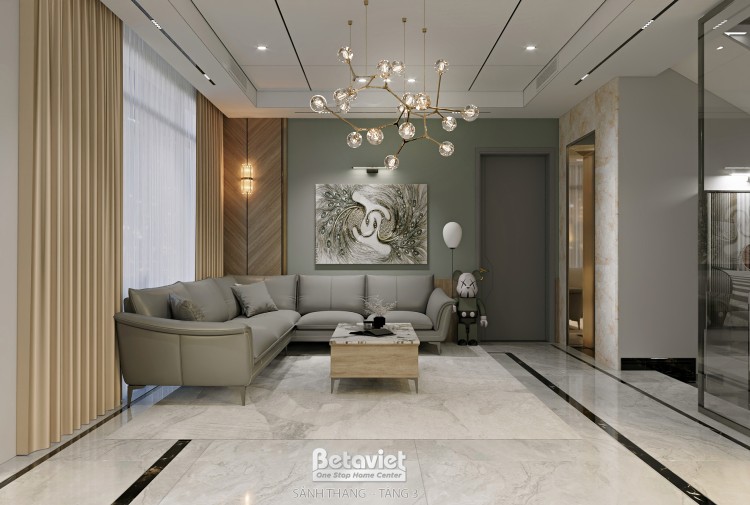 Thiết kế sảnh thang các tầng biệt thự hiện đại NT5500025