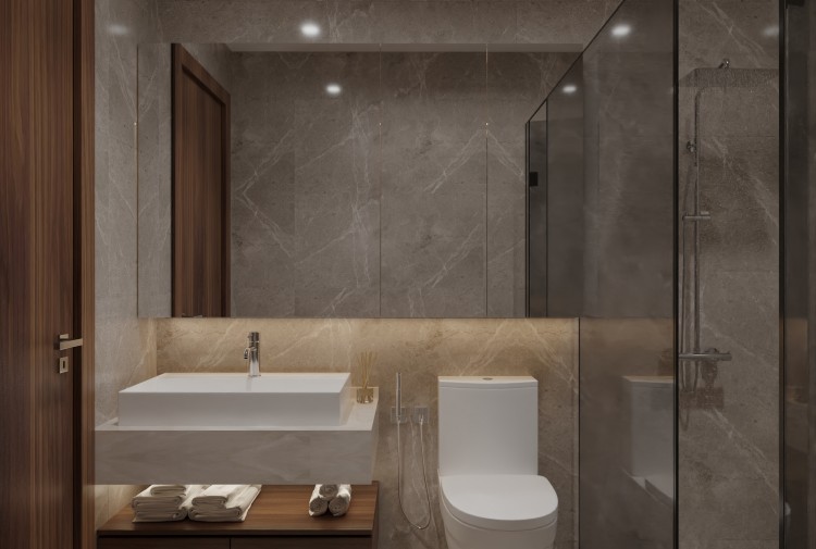 Mẫu nội thất phòng tắm hiện đại biệt thự NT2008871