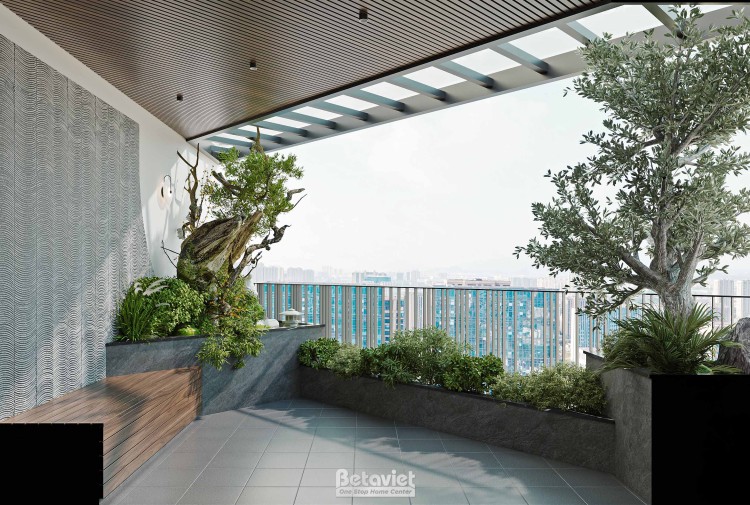 Thiết kế ban công biệt thự KĐT Vinhome Ocean Park 3 NT2008251