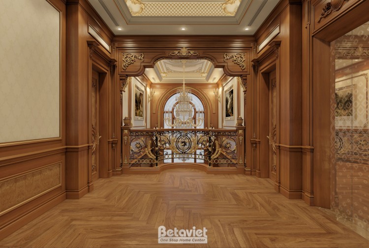 Thiết kế hành lang biệt thự cổ điển tại Hải Phòng NT4104398