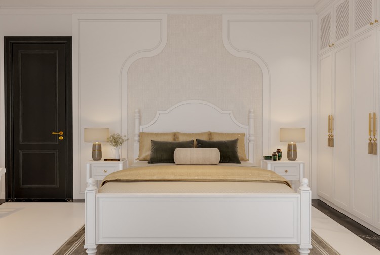 Thiết kế nội thất phòng ngủ hiện đại biệt thự tại Hải Phòng NT2009329