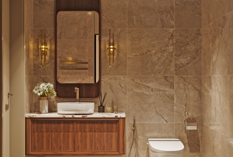 Thiết kế nội thất phòng tắm KĐT Vinhome Ocean Park 3 NT2008251