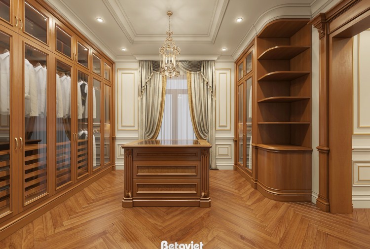 Thiết kế nội thất phòng thay đồ cổ điển biệt thự tại Hải Phòng NT4104398