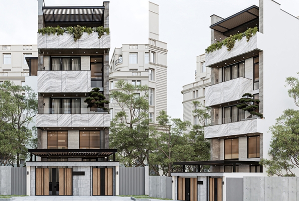 Thiết kế nhà phố 5 tầng phong cách hiện đại tại Hồ Chí Minh KT5004750