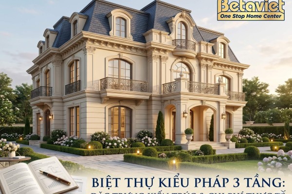 Biệt Thự Kiểu Pháp 3 Tầng: Đặc Trưng Kiến Trúc & Chi Phí Thực Tế 2026