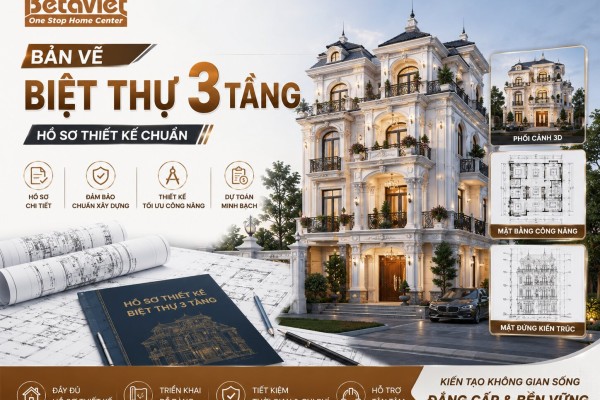 Bản Vẽ Biệt Thự 3 Tầng: Hồ Sơ Thiết Kế Chuẩn 2026