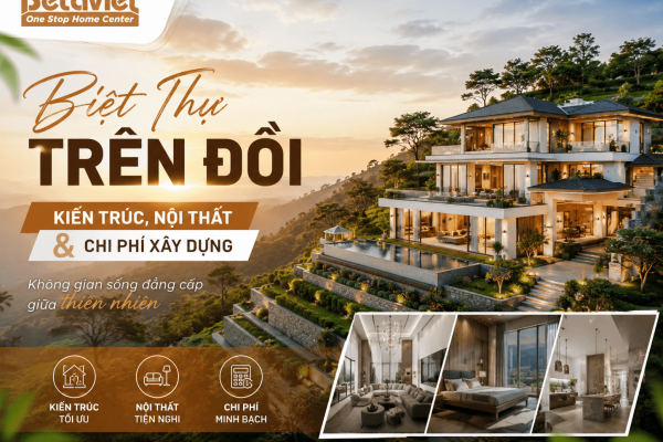 Biệt Thự Trên Đồi: Kiến Trúc, Nội Thất & Chi Phí Xây Dựng 2026