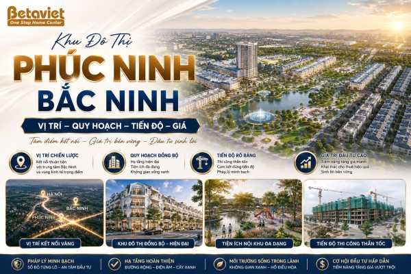 Khu Đô Thị Phúc Ninh Bắc Ninh: Vị Trí, Quy Hoạch, Tiến Độ & Giá 2026
