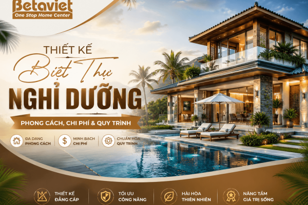 Thiết Kế Biệt Thự Nghỉ Dưỡng: Phong Cách, Chi Phí & Quy Trình 2026 | Betaviet