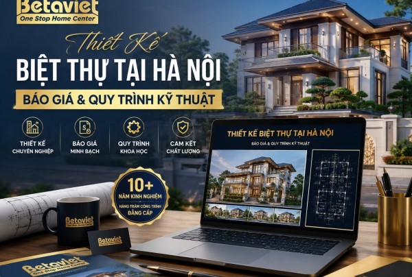 Thiết Kế Biệt Thự Tại Hà Nội: Báo Giá & Quy Trình Kỹ Thuật 2026