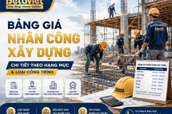 Bảng Giá Nhân Công Xây Dựng: Chi Tiết Theo Hạng Mục & Loại Công Trình
