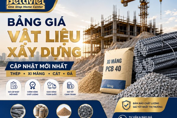 Bảng Giá Vật Liệu Xây Dựng: Cập Nhật Thép, Xi Măng, Cát, Đá Mới Nhất