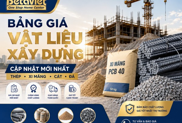 Bảng Giá Vật Liệu Xây Dựng: Cập Nhật Thép, Xi Măng, Cát, Đá Mới Nhất