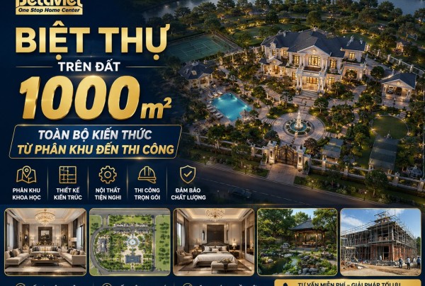 Biệt Thự Trên Đất 1000m2: Toàn Bộ Kiến Thức Từ Phân Khu Đến Thi Công