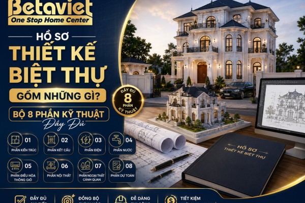 Hồ Sơ Thiết Kế Biệt Thự Gồm Những Gì? Bộ 8 Phần Kỹ Thuật Đầy Đủ