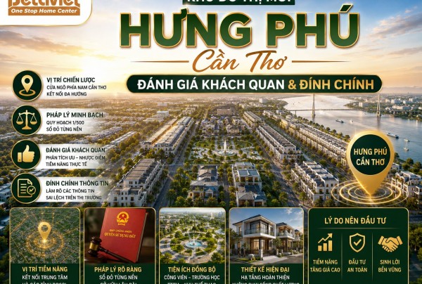 Khu đô thị mới Hưng Phú – Cần Thơ: Đánh giá khách quan & đính chính 2026