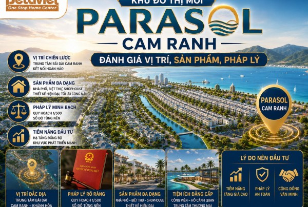 Khu đô thị mới ParaSol Cam Ranh: Đánh giá vị trí, sản phẩm, pháp lý 2026