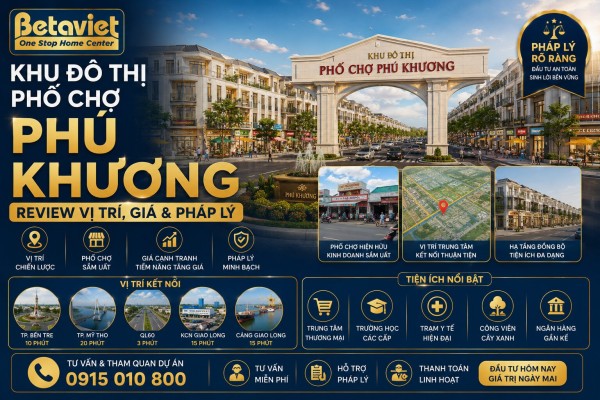 Khu Đô Thị Phố Chợ Phú Khương: Review Vị Trí, Giá & Pháp Lý