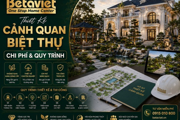 Thiết Kế Cảnh Quan Biệt Thự: Chi Phí & Quy Trình 2026