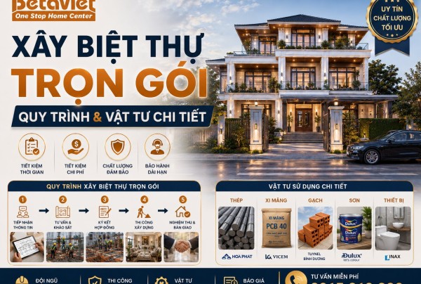 Xây Biệt Thự Trọn Gói 2026: Quy Trình & Vật Tư Chi Tiết