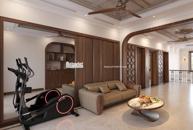 Mẫu nội thất phòng sinh hoạt chung biệt thự hiện đại NT2009337