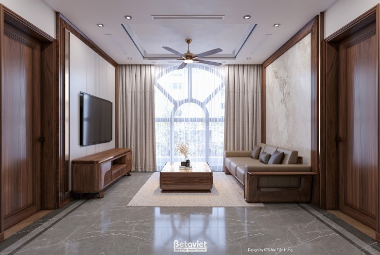 Thiết kế nội thất phòng sinh hoạt chung KĐT Thanh Hà NT2000195