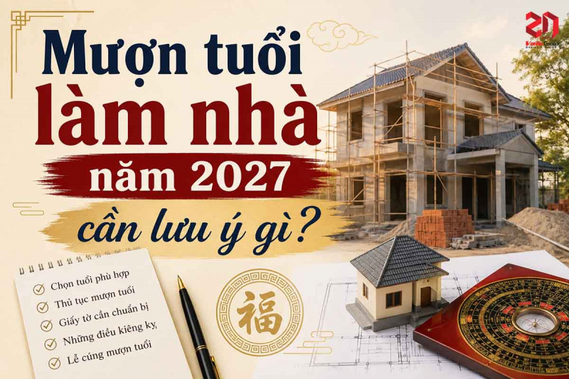 Tuổi Nhâm Tý 1972 làm nhà năm 2027 tốt hay xấu? Luận giải phong thủy đầy đủ từ A-Z