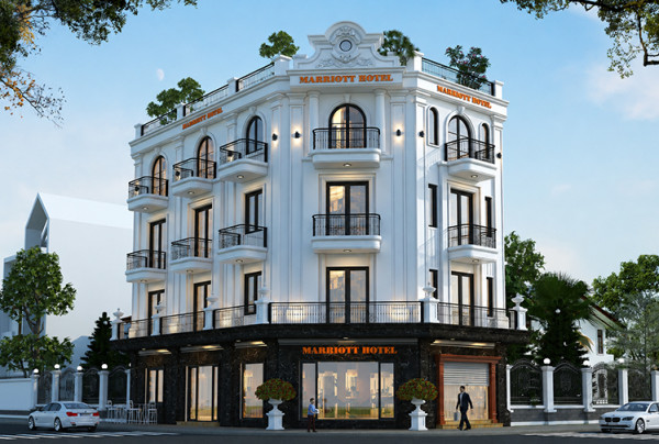 Thiết kế khách sạn 2 sao phong cách tân cổ điển tại Bắc Giang KS2009818