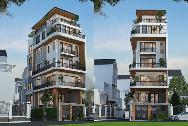 Thiết kế nhà phố 7 tầng phong cách hiện đại tại Hà Nội KT2009731