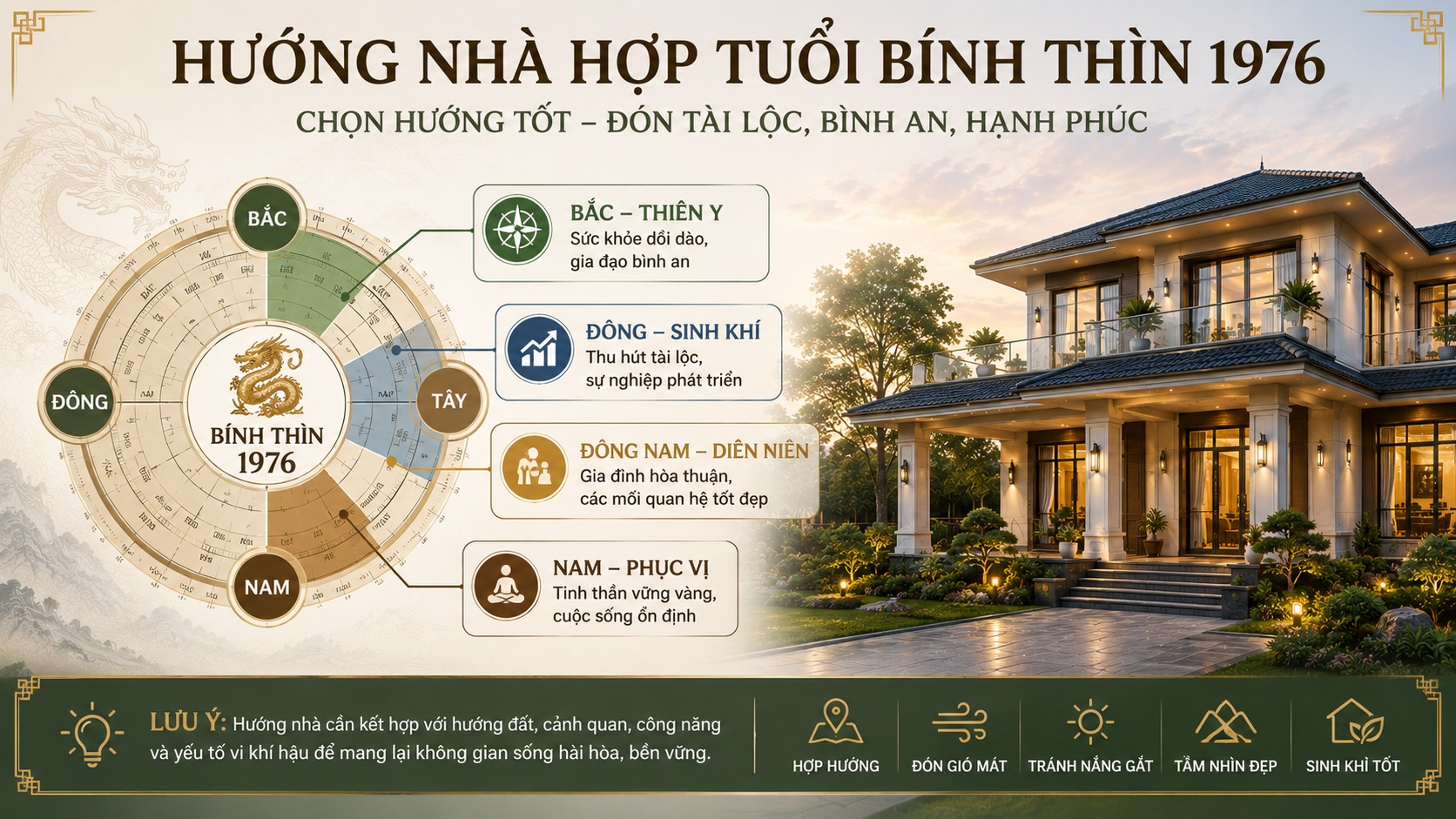 Tuổi Bính Thìn 1976 làm nhà năm 2027: Có nên xây nhà trong năm Đinh Mùi?