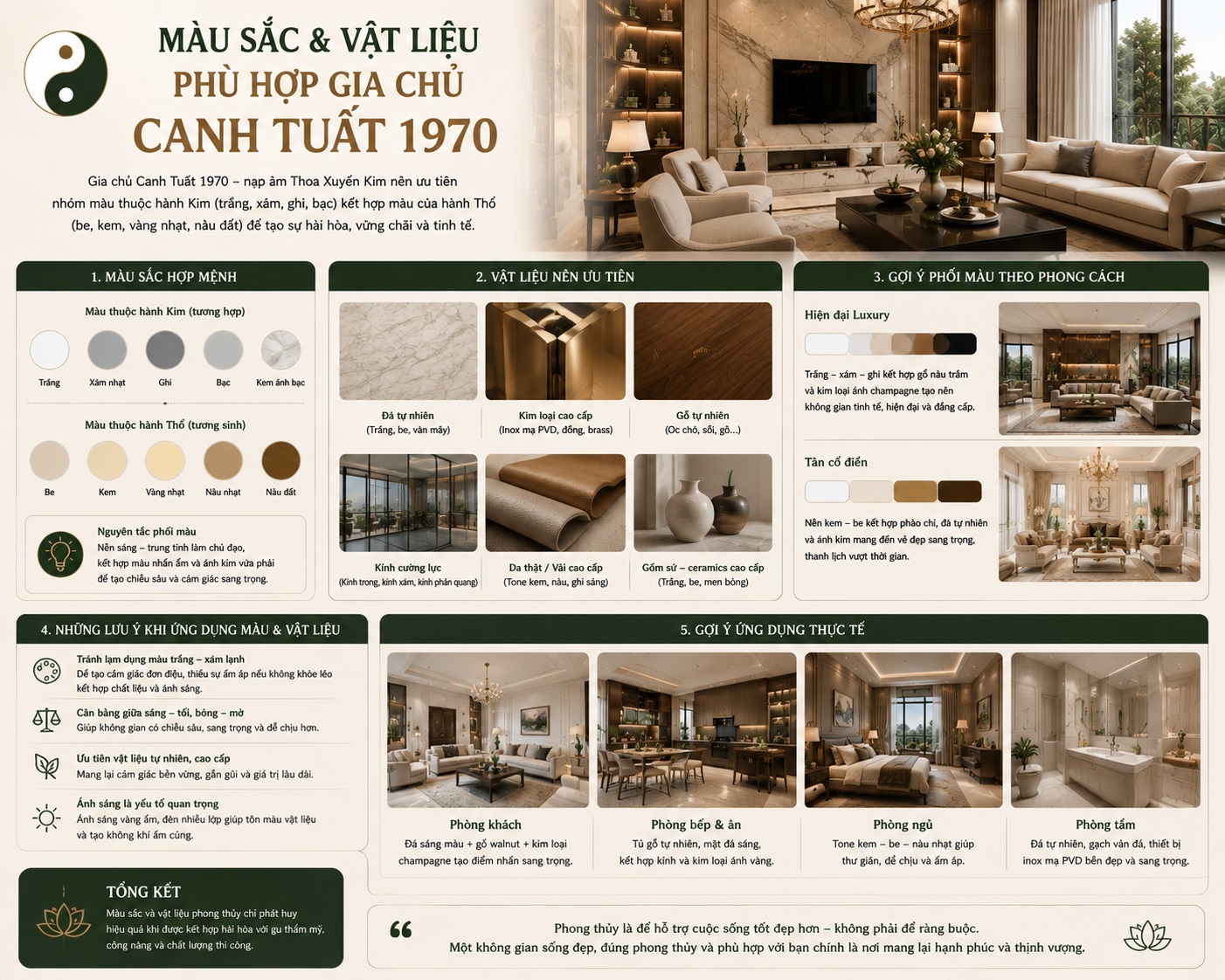 Tuổi Canh Tuất 1970 hợp hướng nhà nào để thu hút tài lộc và vượng khí?