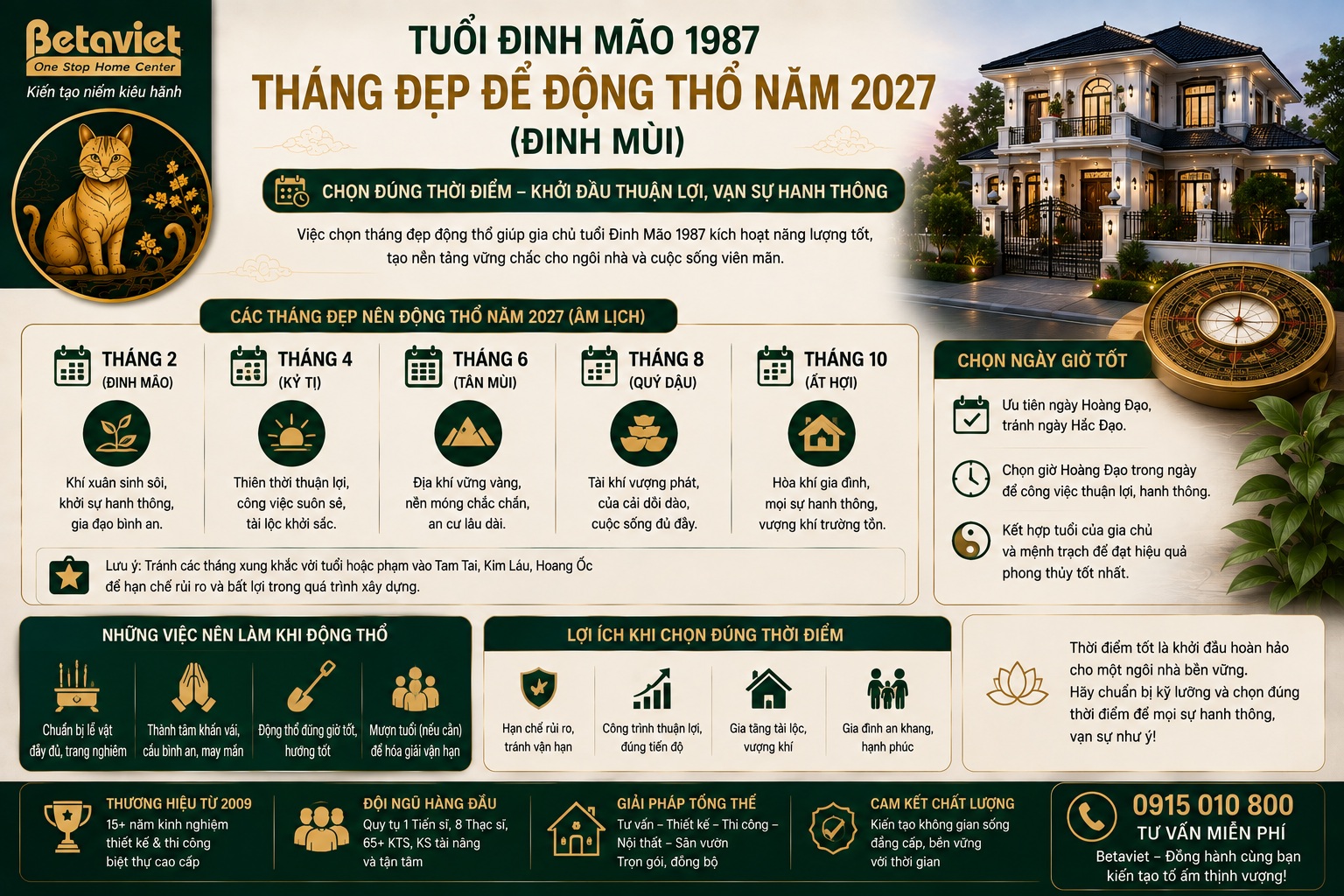 Tuổi Đinh Mão 1987 làm nhà năm 2027 có hợp không? Cách hóa giải nếu phạm tuổi