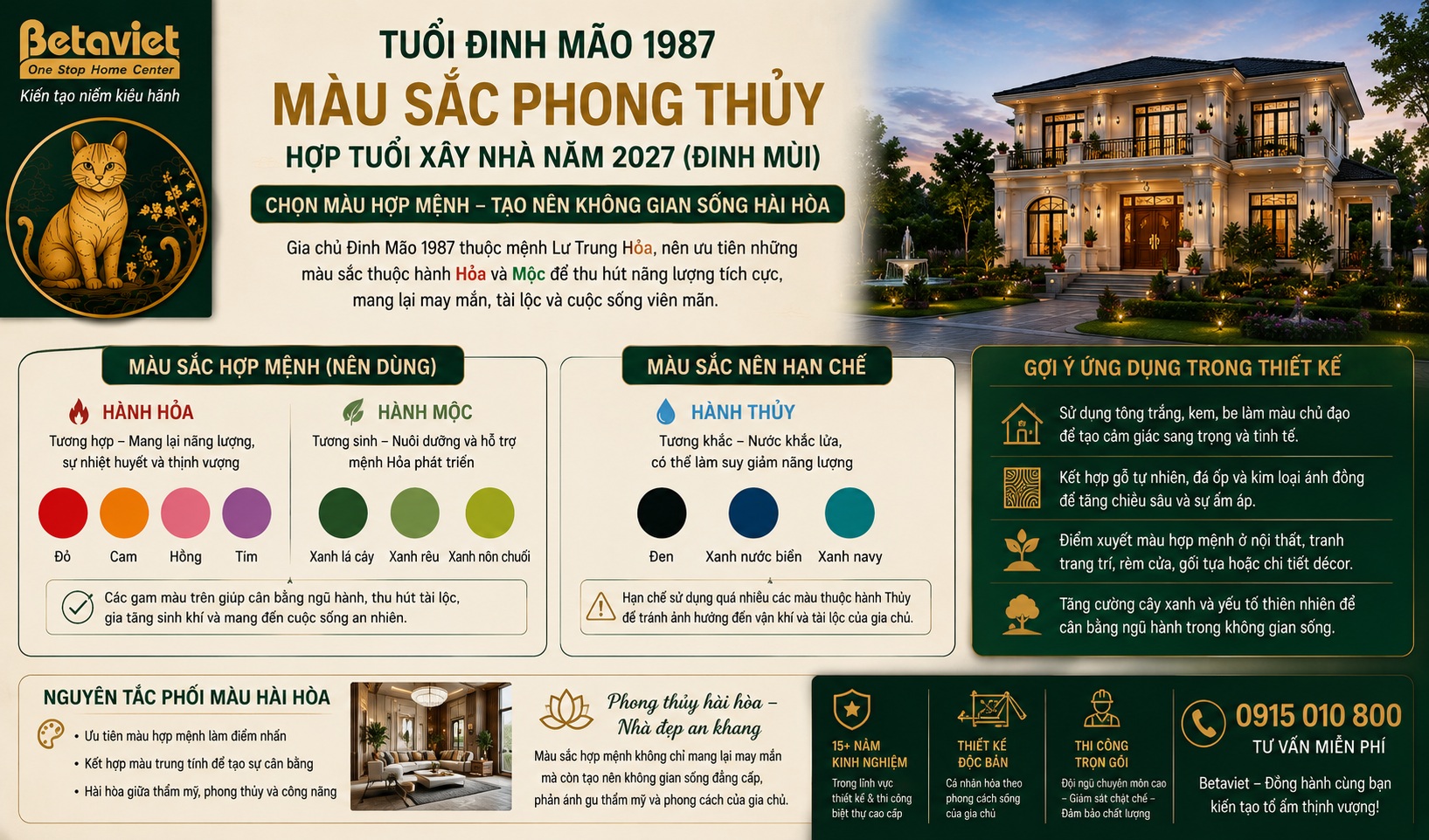 Tuổi Đinh Mão 1987 làm nhà năm 2027 có hợp không? Cách hóa giải nếu phạm tuổi
