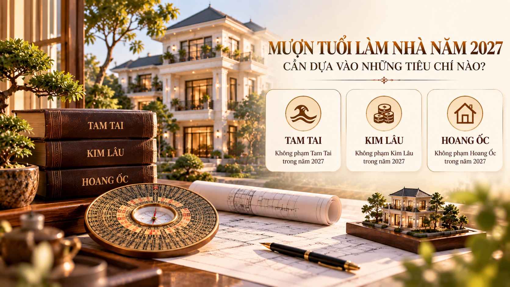 Danh sách tuổi đẹp để mượn tuổi làm nhà năm 2027 theo phong thủy chuẩn