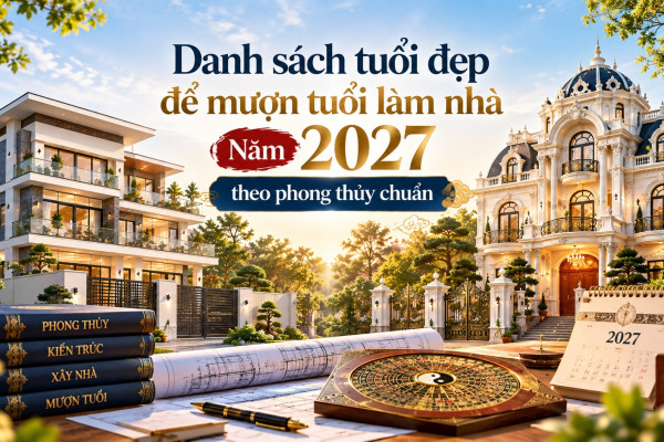 Danh sách tuổi đẹp để mượn tuổi làm nhà năm 2027 theo phong thủy chuẩn