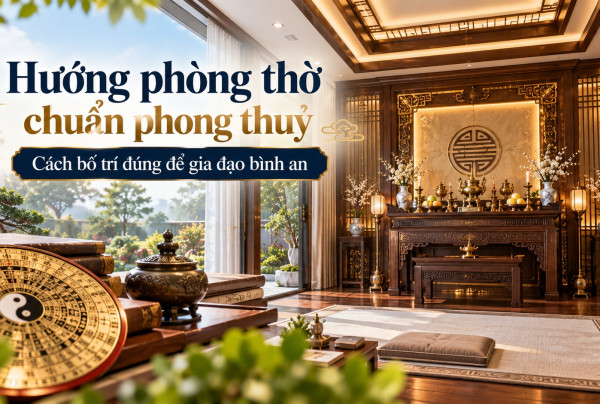 Hướng phòng thờ chuẩn phong thủy: Cách bố trí đúng để gia đạo bình an