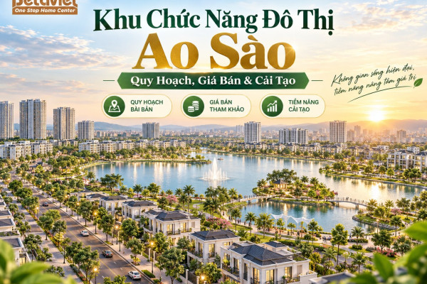 Khu Chức Năng Đô Thị Ao Sào: Quy Hoạch, Giá Bán & Cải Tạo
