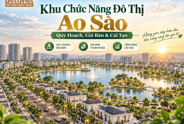 Khu Chức Năng Đô Thị Ao Sào: Quy Hoạch, Giá Bán & Cải Tạo