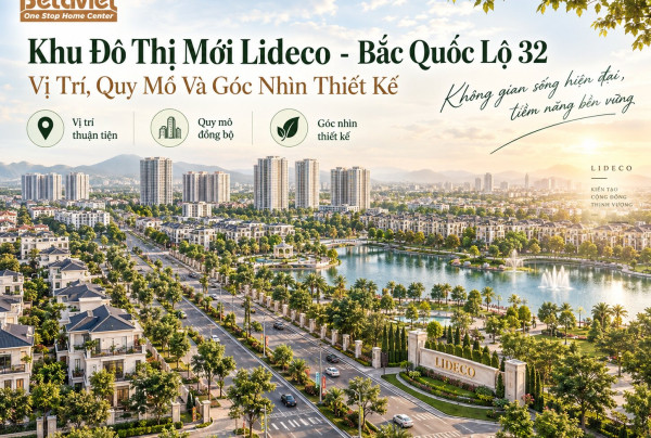 Khu Đô Thị Mới Lideco – Bắc Quốc Lộ 32: Vị Trí, Quy Mô Và Góc Nhìn Thiết Kế