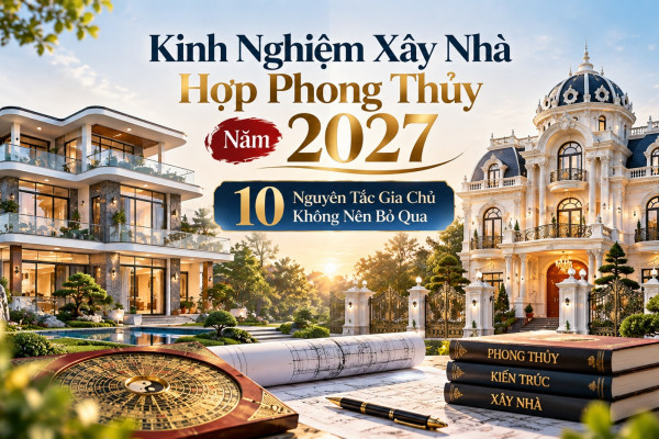 Kinh Nghiệm Xây Nhà Hợp Phong Thủy Năm 2027: 10 Nguyên Tắc Gia Chủ Không Nên Bỏ Qua
