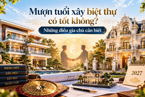 Mượn tuổi xây biệt thự có tốt không? Những điều gia chủ cần biết