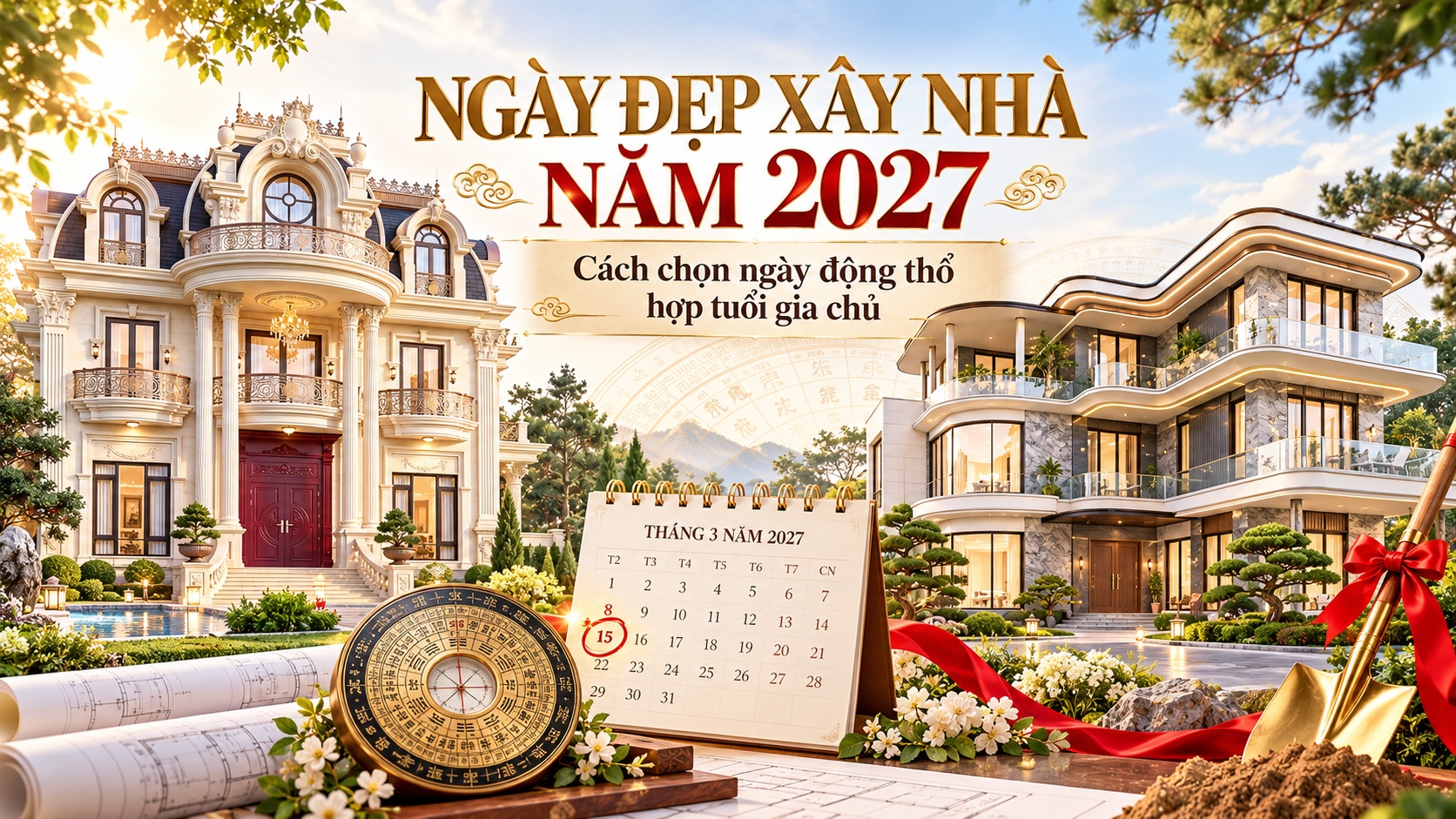 Ngày Đẹp Xây Nhà Năm 2027: Cách Chọn Ngày Động Thổ Hợp Tuổi Gia Chủ