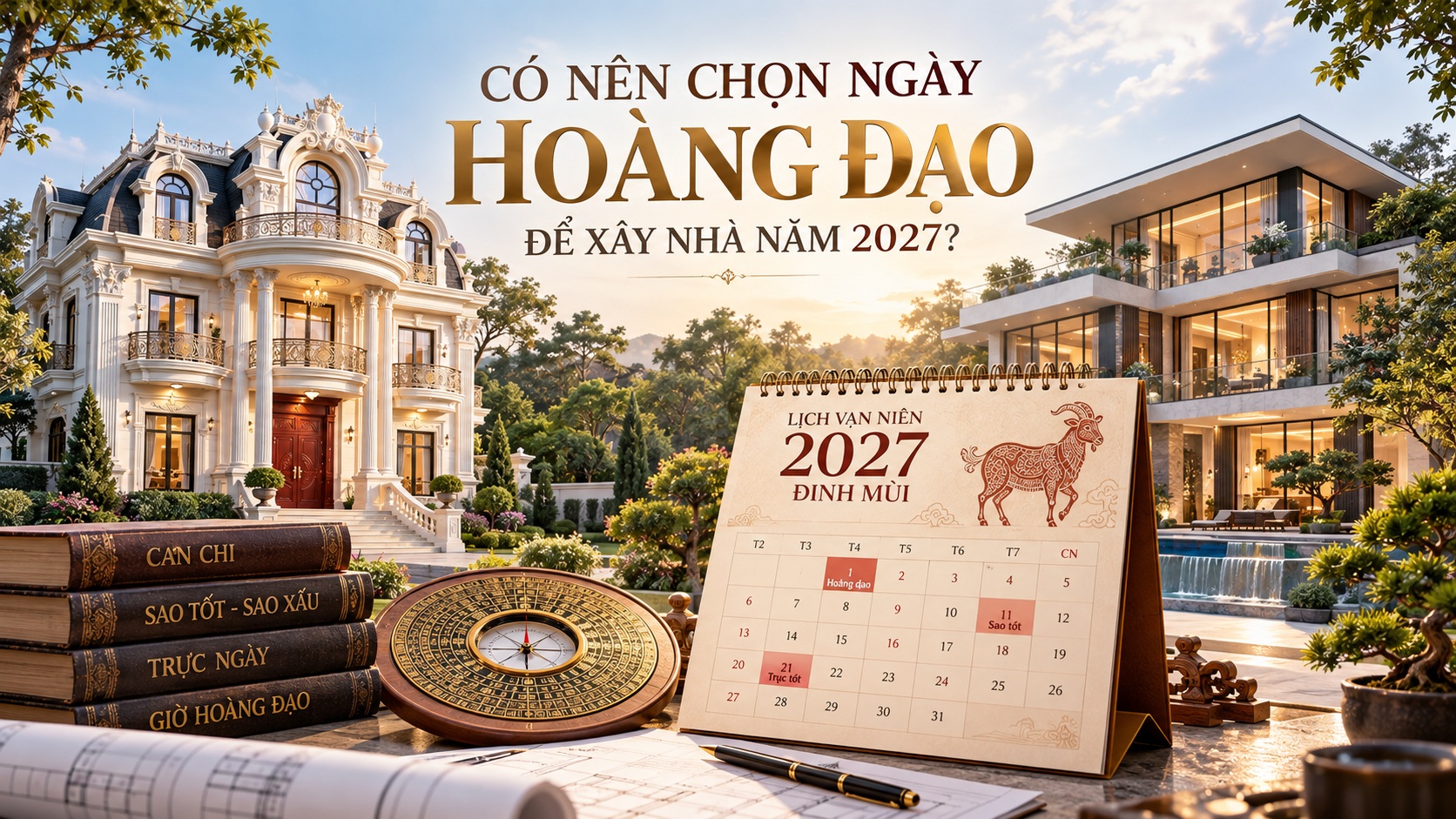 Ngày Đẹp Xây Nhà Năm 2027: Cách Chọn Ngày Động Thổ Hợp Tuổi Gia Chủ