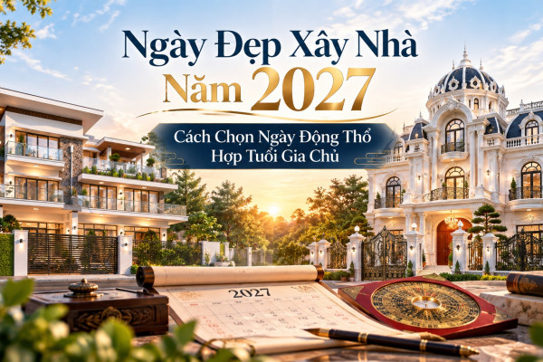 Ngày Đẹp Xây Nhà Năm 2027: Cách Chọn Ngày Động Thổ Hợp Tuổi Gia Chủ