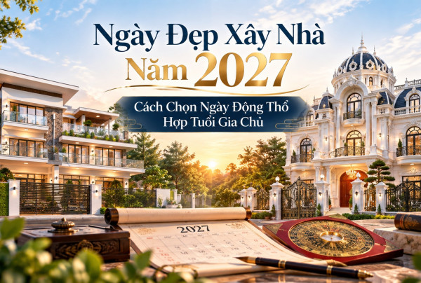 Ngày Đẹp Xây Nhà Năm 2027: Cách Chọn Ngày Động Thổ Hợp Tuổi Gia Chủ