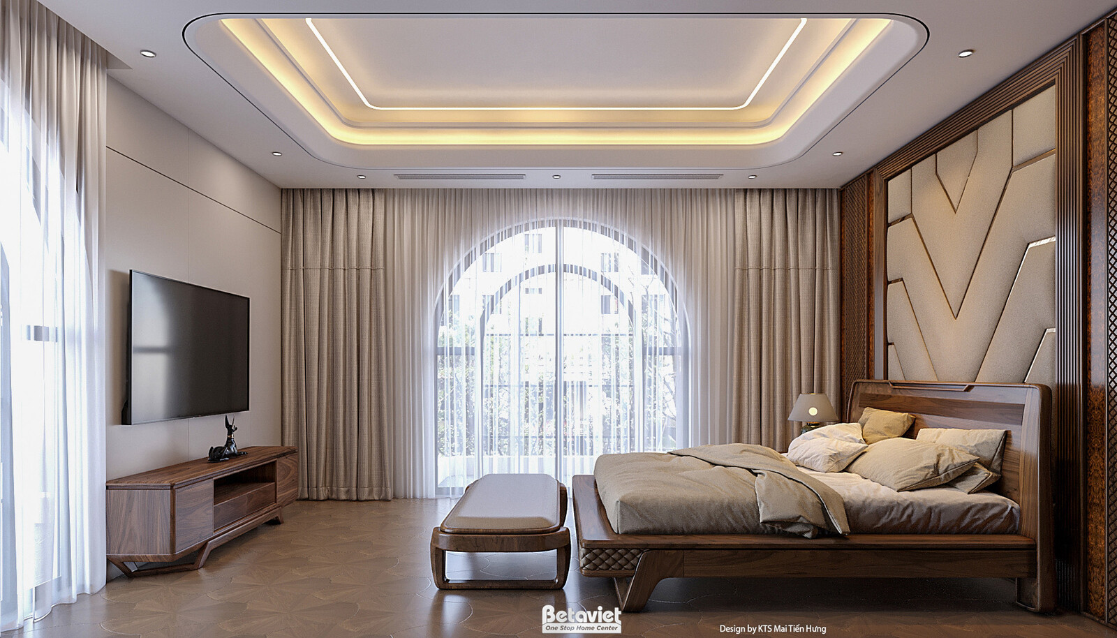 Nội thất phòng ngủ biệt thự hiện đại NT6280002 – góc nhìn 15