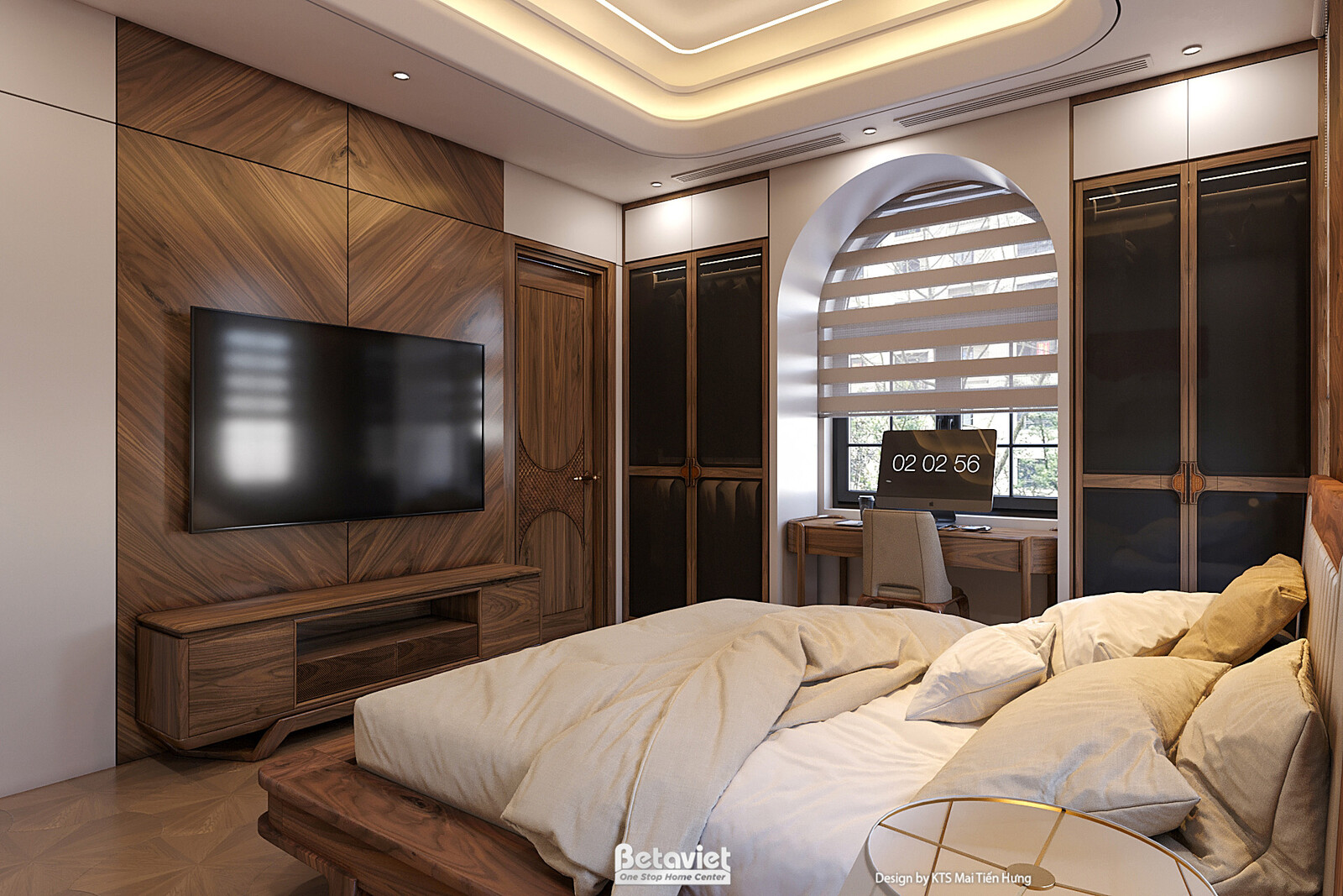 Nội thất phòng ngủ biệt thự hiện đại NT6280002 – góc nhìn 8