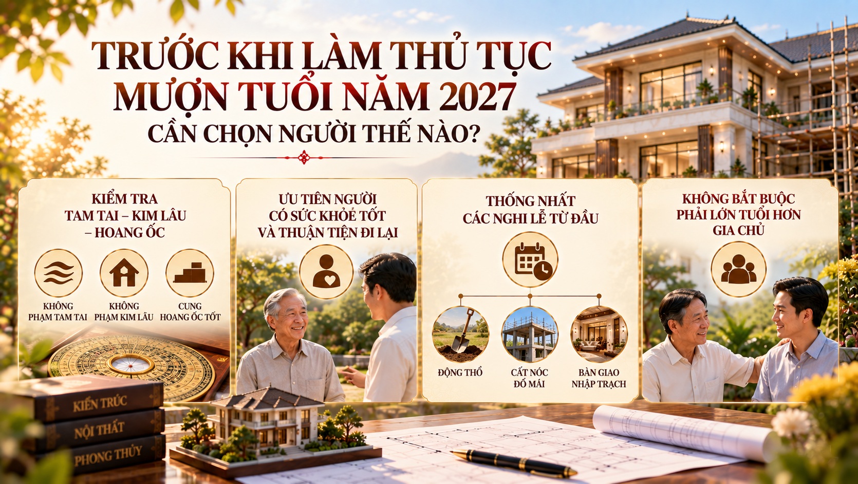 Thủ tục mượn tuổi làm nhà năm 2027: Quy trình chi tiết từ A đến Z