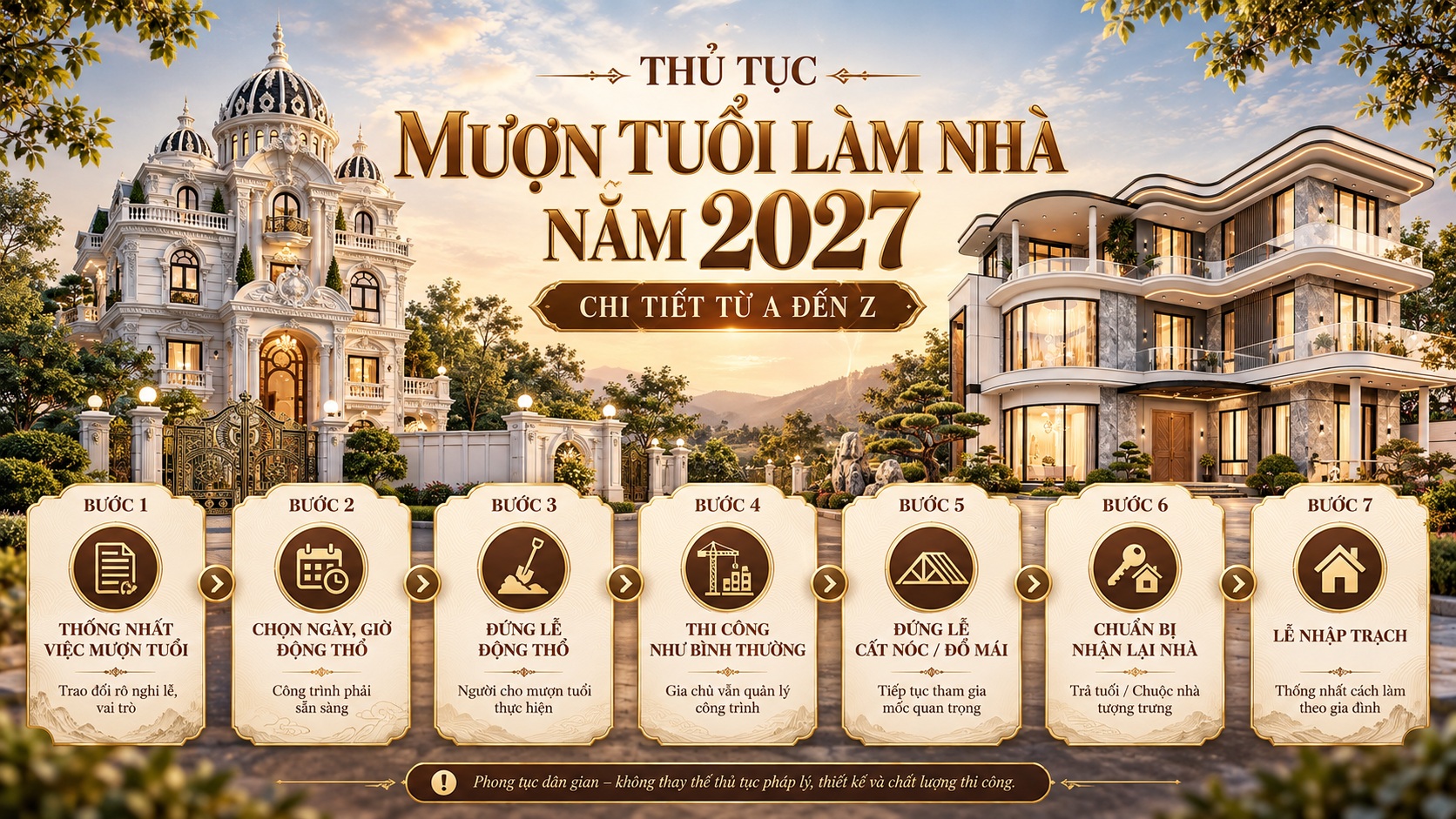 Thủ tục mượn tuổi làm nhà năm 2027: Quy trình chi tiết từ A đến Z